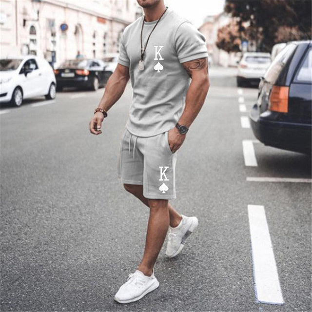 Men's printed summer summer suits