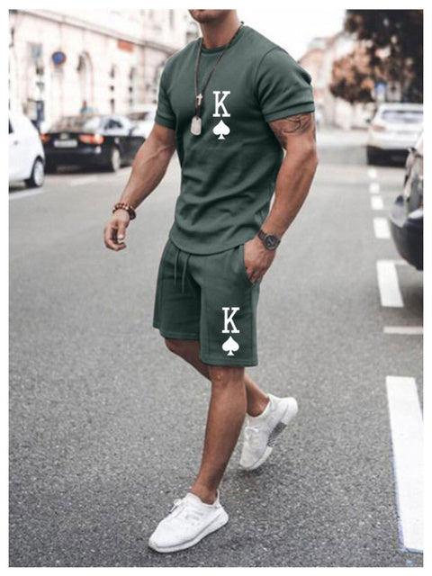 Men's printed summer summer suits