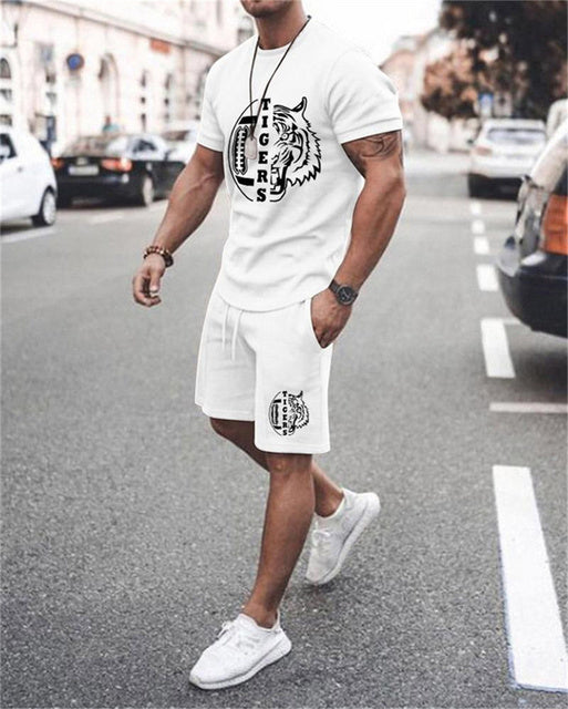Men's printed summer summer suits