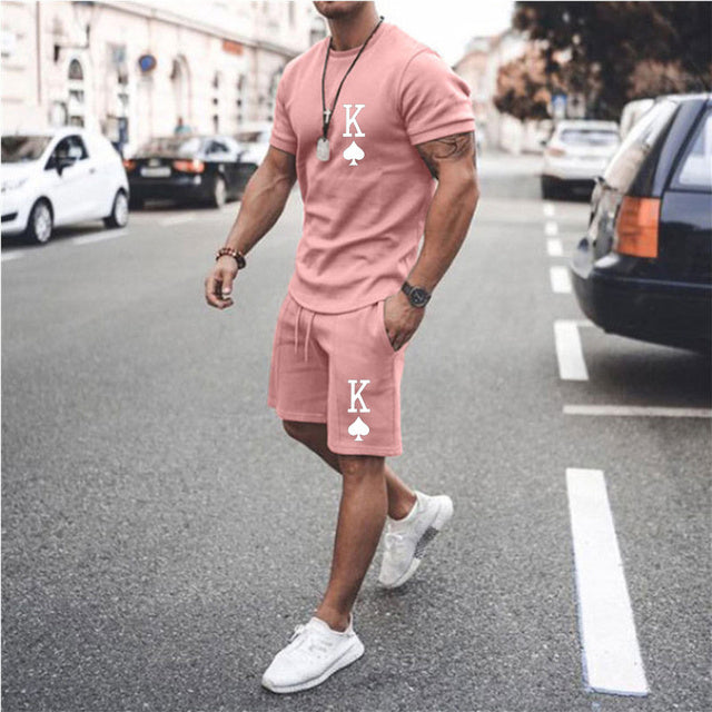 Men's printed summer summer suits
