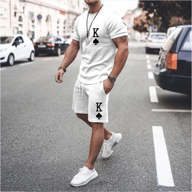 Men's printed summer summer suits