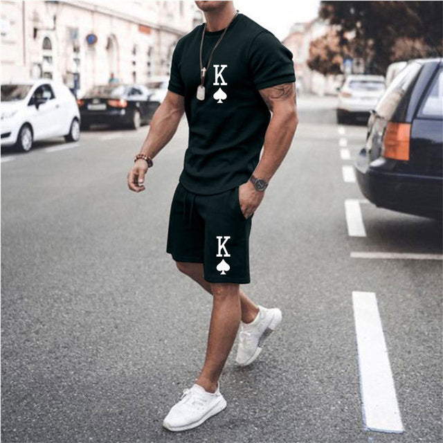 Men's printed summer summer suits