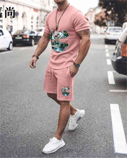 Men's printed summer summer suits