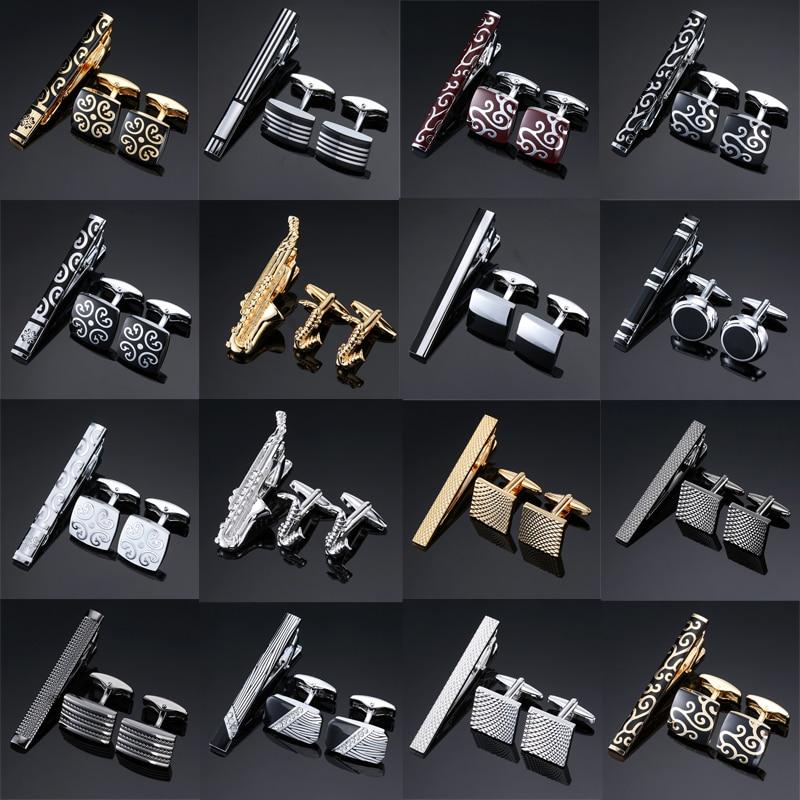 Deniz Cufflinks-Necktie Clip Set