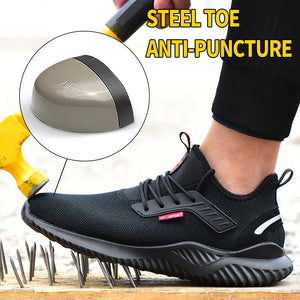 SafelyTrek™- Breathable Steel Protective Work Shoe wear