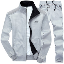 Load image into Gallery viewer, FGKKS Autumn Men Casual Embroidery Sets Men&#39;s Jacket + Pants Solid Suit Sportswear Fashion Tracksuit Set Male Brand Clothing
