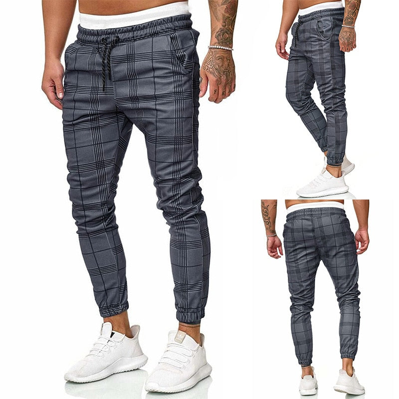 WeekendEase™ - Fashion Slim Plaid Pants