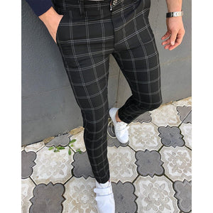 Men Clothing Hot Work Stretch Pants Spring Autumn New Fashion Grey Blue Multicolor Casual Trousers Pencil Pants For Men Business