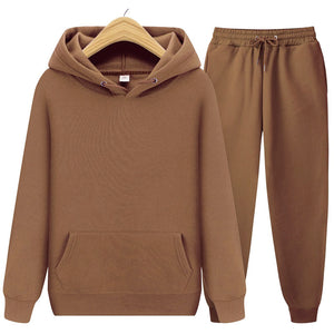 FGKKS Men Sets Hoodie+Pants Two-Pieces Casual Solid Color SweatSuit Men Fashion Sportswear Brand Set Tracksuit Male