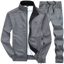 Load image into Gallery viewer, FGKKS Autumn Men Casual Embroidery Sets Men&#39;s Jacket + Pants Solid Suit Sportswear Fashion Tracksuit Set Male Brand Clothing
