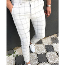 Load image into Gallery viewer, Men Clothing Hot Work Stretch Pants Spring Autumn New Fashion Grey Blue Multicolor Casual Trousers Pencil Pants For Men Business
