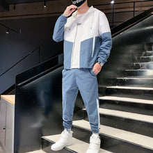 Load image into Gallery viewer, Men Tracksuit Casual Joggers Hooded Sportswear Jackets And Pants 2 Piece Sets Hip Hop Running Sports Suit
