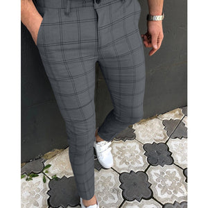 Men Clothing Hot Work Stretch Pants Spring Autumn New Fashion Grey Blue Multicolor Casual Trousers Pencil Pants For Men Business