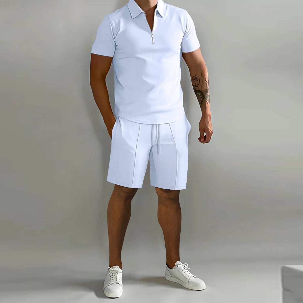 MirageBurst™- Thin Polo Shirt+Sport Shorts Mens Tracksuit