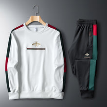 Load image into Gallery viewer, 2022 Autumn Sweatsuit Embroidered Fashion Pant O-neck Long Sleeved Casual Suit Tracksuit Men Track Two Piece Streetwear Clothes
