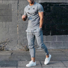Load image into Gallery viewer, 2023 Summer Men&#39;s New Super Large 3D Smiling Face T-shirt+Pants Two Piece Set of Fashion Casual Street Sportswear European S-4XL
