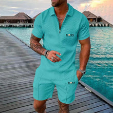 Load image into Gallery viewer, SunSeal™- Men Turn Down Collar Casual Set
