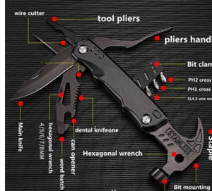 Tooly ™ -Multifunctional Pliers 15 in 1 Multitool Claw Hammer