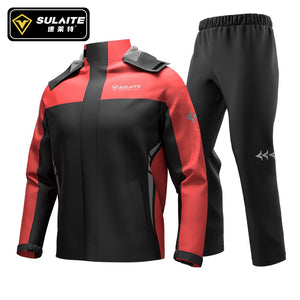 SULAITE Motorcycle Raincoat Suit Men Outdoor Waterproof Rainwear Shoes Cover Ultrathin Rain Coat Cycling Fishing Climbing Jacket