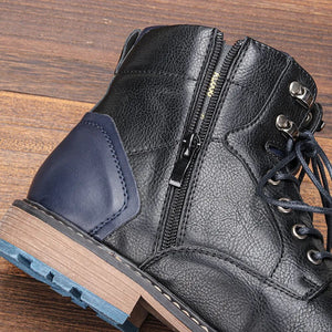 New Men Fashion Leather Ankle Boots