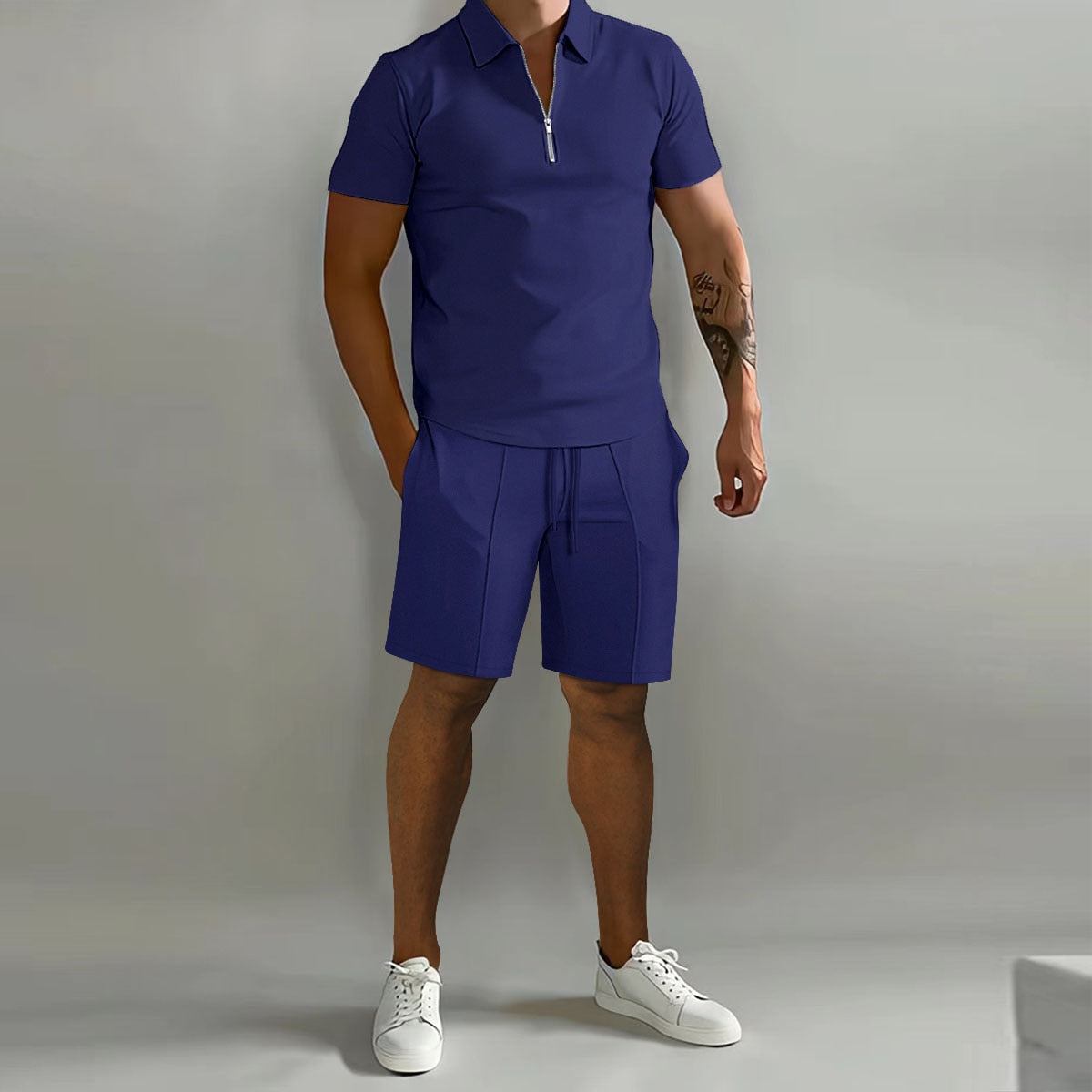 MirageBurst™- Thin Polo Shirt+Sport Shorts Mens Tracksuit