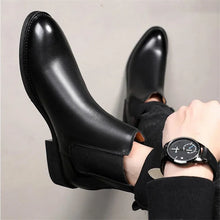 Load image into Gallery viewer, Classic Men&#39;s Retro Leather Chelsea Boots: British Style
