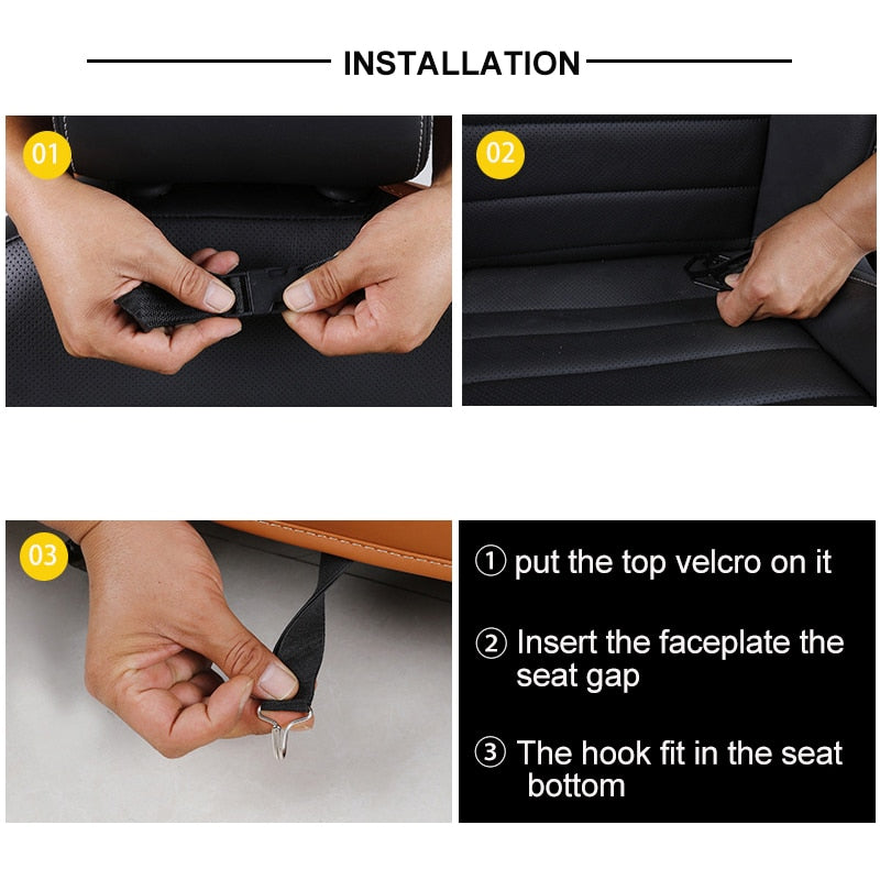 Multifunction Car Back Seat Organizer - Foldable Table Tray Tablet Holder Back Seat Storage