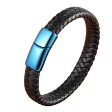 Load image into Gallery viewer, Kyle Classic Luxury Leather Men&#39;s Bracelet
