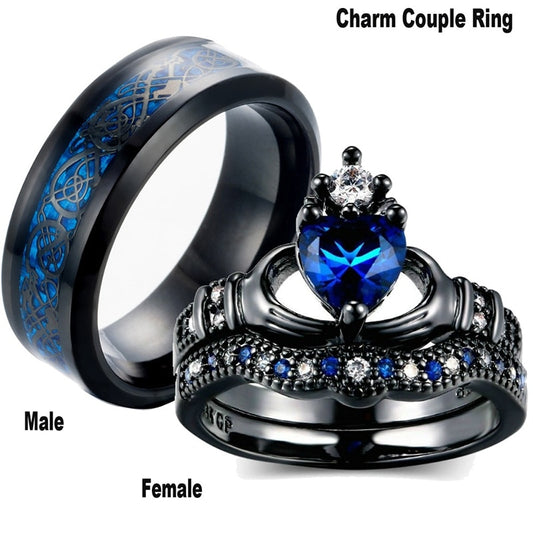 Carofeez Charm Couple Ring