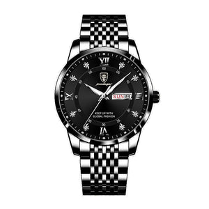 Casual Sport Chronograph Stainless Steel Watch