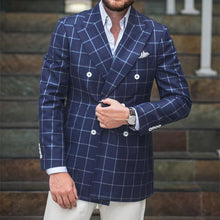 Load image into Gallery viewer, Checkered Blazer Suits Set
