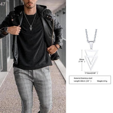 Load image into Gallery viewer, Popular Men Necklace,Interlocking Square Triangle Male
