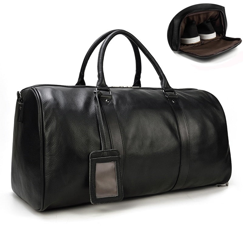 Grab N'Go- Travel Duffle Leather Bag