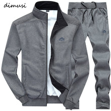 Load image into Gallery viewer, DIMUSI Men Sets Fashion Autumn Spring Sporting Suit Sweatshirt +Sweatpants Mens Clothing 2 Pieces Sets Slim Tracksuit hoodies
