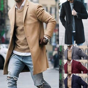 Slim Fit Long Sleeve Coat