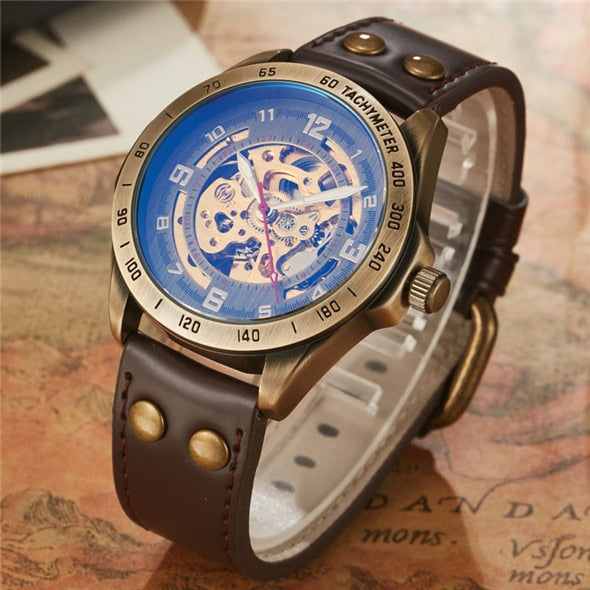 Retro Style Men Automatic Mechanical Watch