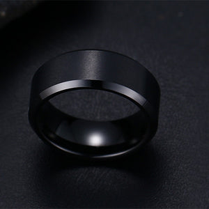 stainless steel Black Rings