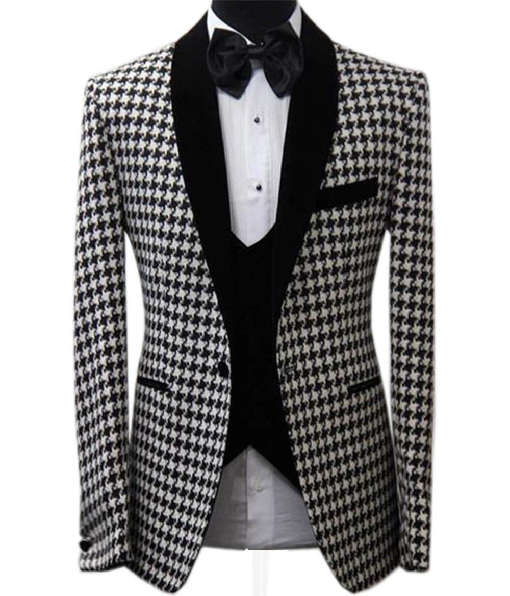 Tuxedos Plaid Coat