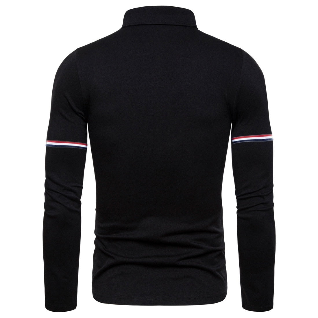 Long-sleeved casual polo shirt