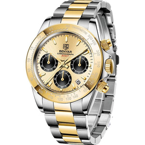 Relojes Luxur Chronograph Sport  Waterproof Stainless  Watch