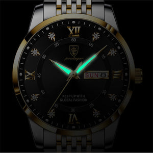 Casual Sport Chronograph Stainless Steel Watch