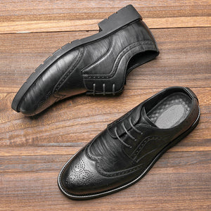 Men's Leather Black Shoes
