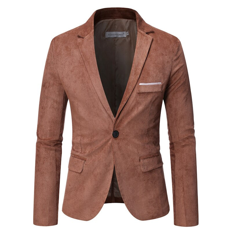 Solid Color One Button Blazers