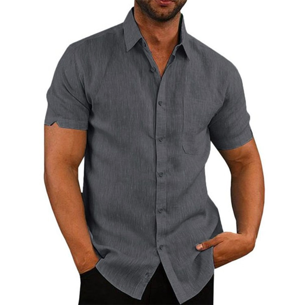 FashionBlend™ -Cotton Short-Sleeved Shirt