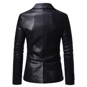 Leather Suit Jacket
