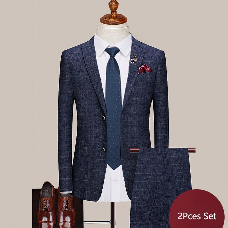 Plaid Retro Suit Set