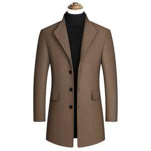 Casual Woolen Long Coat