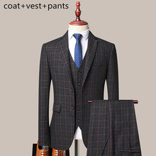 Load image into Gallery viewer, 3 Pcs Set Blazers Pants Vest
