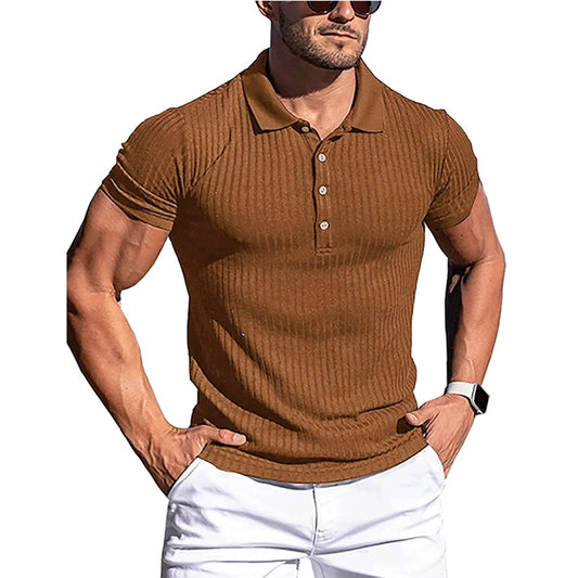 Fitness Elasticity Polo Shirts