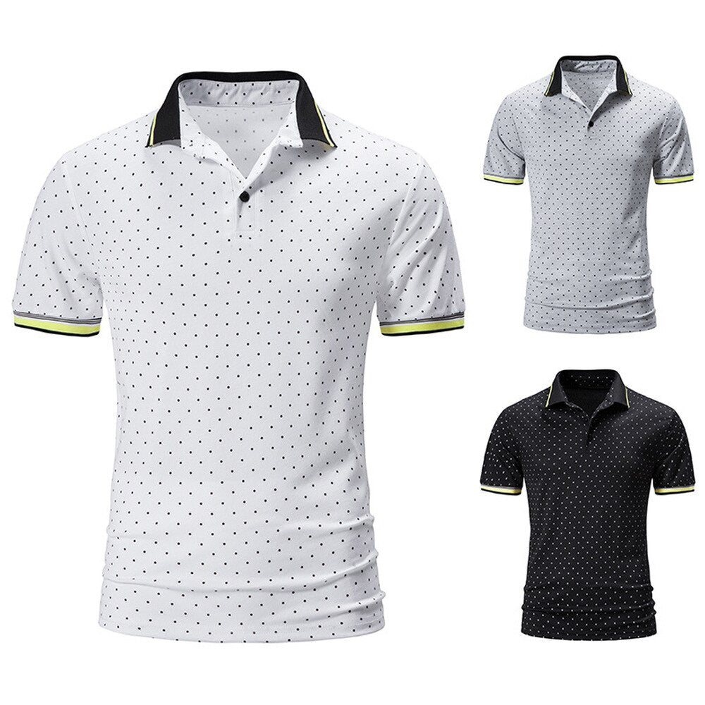 Stand Collar Polo Shirt